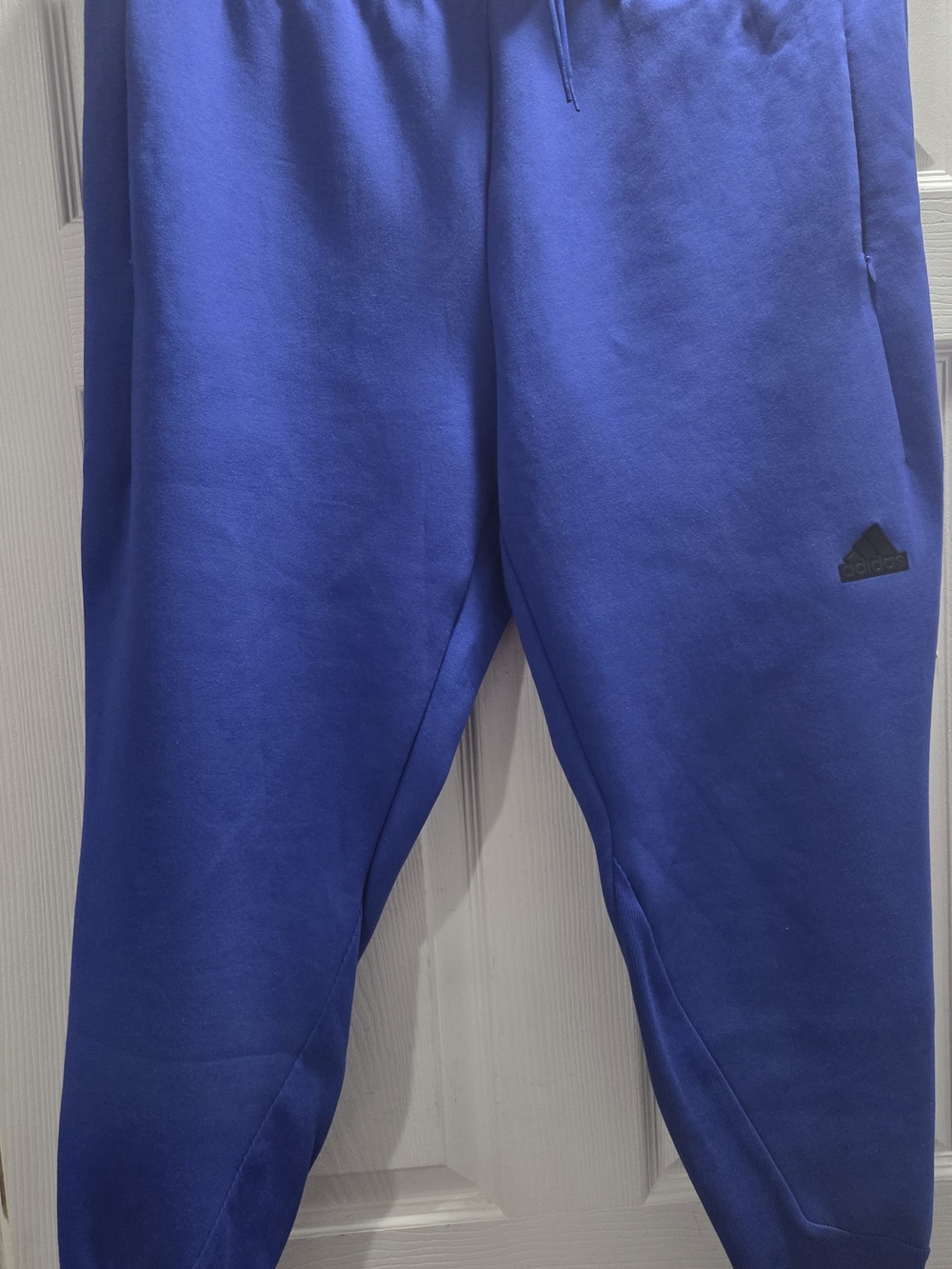 Adidas Mens Royal Blue Joggers with Black Logo